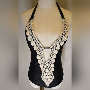 Mossimo Supply Co. Black and Cream Dress